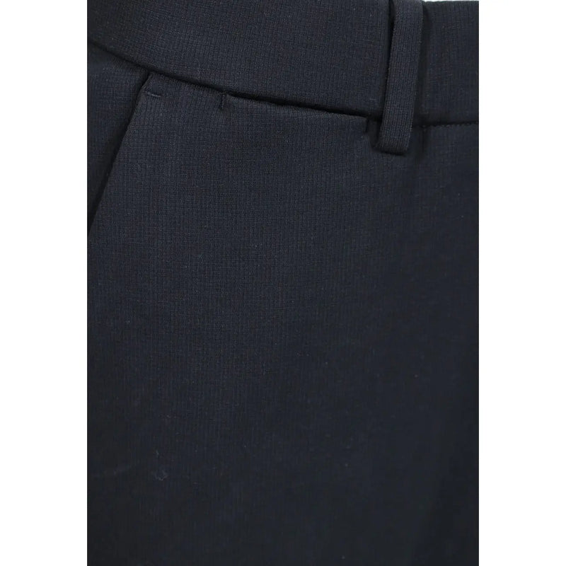 Tailleur noir gianni lupo Pantalon décontracté pour homme en polyester avec ceinture structurée et texture tissée subtile