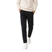 Chino noir en coton coupe slim gianni lupo Pantalon pour homme à la texture subtile et au design classique à cinq poches