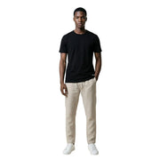 Gianni Lupo men t-shirt black short-sleeved crew neck made of soft material for casual wear
