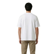 Gianni Lupo T-shirt homme blanc en coton à manches courtes et col rond, avec un design simple.