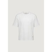Blanc gianni lupo T-shirt homme à manches courtes et col rond, 100 % coton, design minimaliste