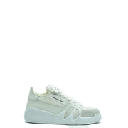 Baskets Giuseppe Zanotti pour homme en cuir blanc avec semelle épaisse et détails en mesh