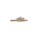 Gold-toned slide sandal displayed in the Gold Toned Slide Sandal product image