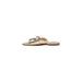Gold-toned slide sandal displayed for the Gold Toned Slide Sandal product image