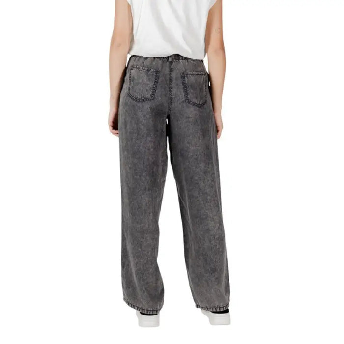 Gray acid-wash baggy jeans from Acid Wash Gray Denim Pants and Jeans collection
