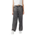 Gray acid-wash wide-leg denim pants displayed on a model for the Acid Wash Gray Denim Pants and Jeans product
