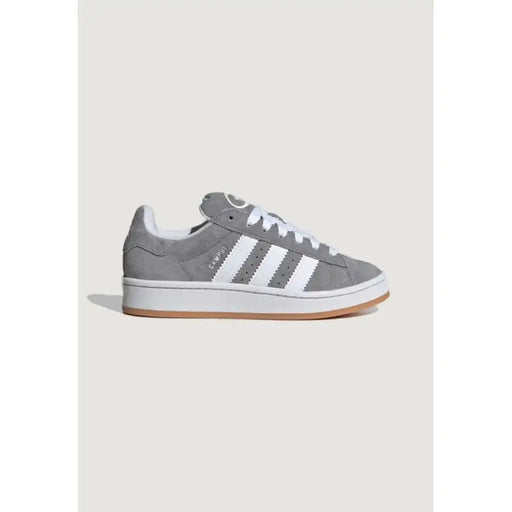 Gray Adidas Campus sneaker displayed in the product named Adidas Campus Gray Sneaker