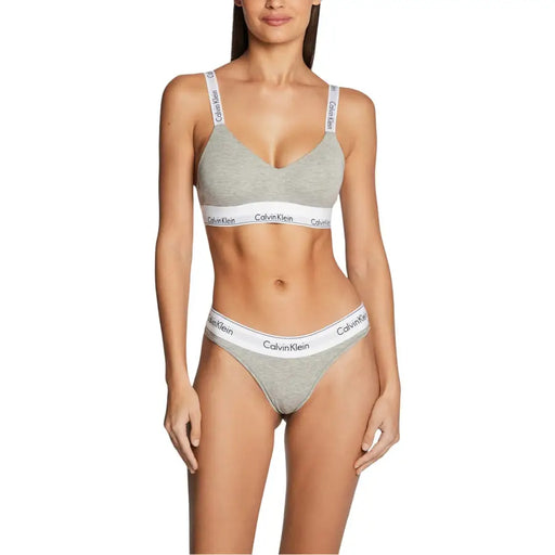 Gray Calvin Klein underwear set from the Calvin Klein Gray Underwear Collection