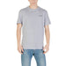 Gray crew neck T-shirt from Armani Exchange Men’s Blue Printed Round Neck T-Shirt collection