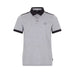 Gray polo shirt with black trim from Armani Exchange for men in 100% cotton