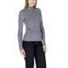 Gray ribbed turtleneck sweater from Morgan De Toi for women’s fashion collection