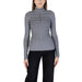 Gray ribbed turtleneck sweater by Morgan De Toi for women’s fashion elegance