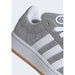 Gray suede Adidas Campus sneaker displayed in the Adidas Campus Gray Sneaker product image