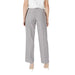 Gray Drawstring Waist Trousers featuring stylish wide-leg design for a comfortable fit