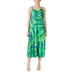 Green and blue patterned sundress from the Pink Floral Tiered Maxi Dress collection