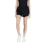 Guess Active Short de sport noir pour femme, avec taille élastiquée à cordon et poches latérales