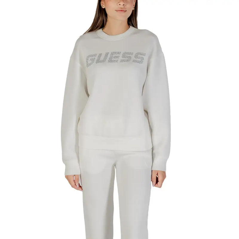 Guess Active Sweatshirt noir à imprimé et col rond pour femmes