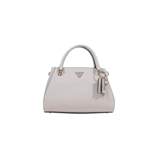 Gris clair élégant Guess Sac à main structuré avec finitions dorées