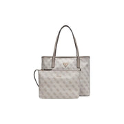 Guess Sac fourre-tout en polyuréthane imprimé gris avec motif monogramme
