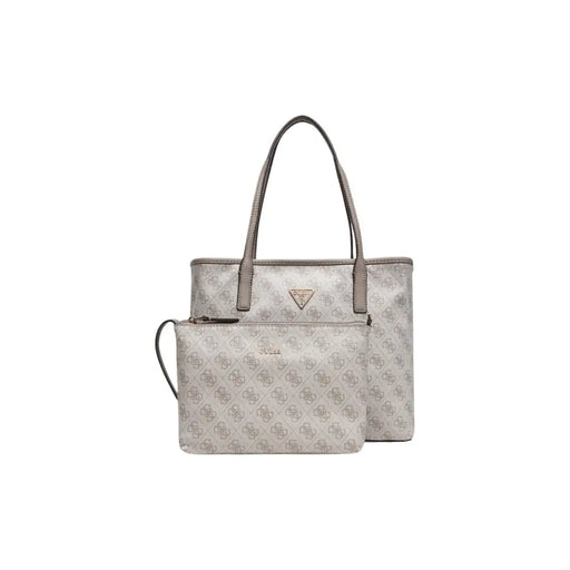 Guess Sac fourre-tout en polyuréthane imprimé gris avec motif monogramme