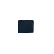 Closed dark blue leather wallet with money clip from Guess Men collection