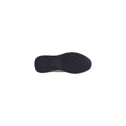 Black rubber sole with geometric tread pattern of guess men sneakers aria white lace up spring summer collection