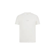 Guess T-shirt en coton blanc à col rond pour homme t-shirt avec un design minimaliste et un logo discret sur la poitrine