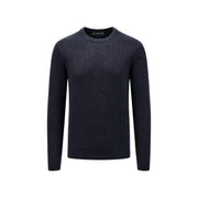 Guess Pull NESTOR pour homme, bleu marine foncé, à motif texturé discret, vue de face