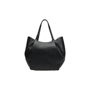 Black leather tote bag with two top handles from Guess Women Fall Winter collection