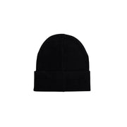 Black knit beanie with folded cuff from Guess Women Rhinestone Cap for Fall Winter season