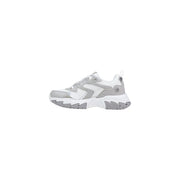 Guess women sneakers grey polyester polyurethane lace up with mesh upper and zigzag patterned midsole and textured outsole