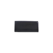 cuir verni noir Guess Portefeuille femme au design minimaliste et élégant en polyuréthane avec fermeture à bouton, 20 x 10 x 4 cm