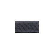 Gris foncé Guess Portefeuille femme en polyuréthane avec motif logo répété, dimensions 10 x 20 x 4 cm