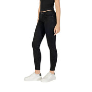Guess Jean skinny noir taille haute pour femme, coupe ajustée et poches fonctionnelles