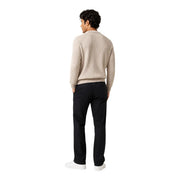 Guess Pull en laine Niro Vanisãe pour femme, en maille côtelée beige, manches longues et col rond, vue de face