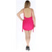 Hot pink mini dress from Vicolo Women Fuchsia Strappy Dress in 100% Viscose