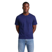 T-shirt Hydra bleu marine pour homme en coton, avec col rond et tissu confortable, idéal pour une tenue décontractée.