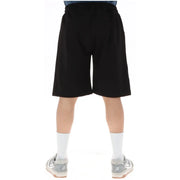 Icon short de sport noir pour homme, taille élastique et coupe droite (vue de face)