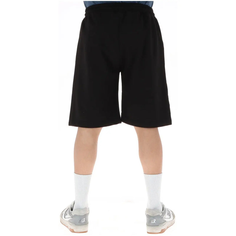 Icon short de sport noir pour homme, taille élastique et coupe droite (vue de face)