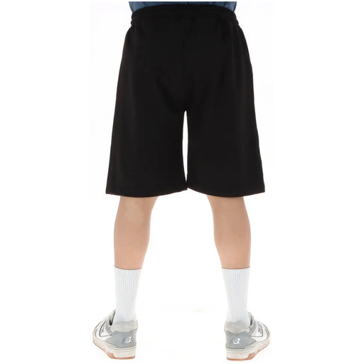Icon short de sport noir pour homme, taille élastique et coupe droite (vue de face)