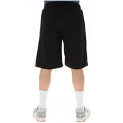 Icon Short noir pour homme avec taille élastiquée à cordon et poches latérales, vue de face