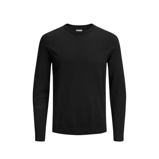 Pull Black Jack & Jones pour homme, col rond, en maille côtelée, poignets et ourlet côtelés, 100% coton.