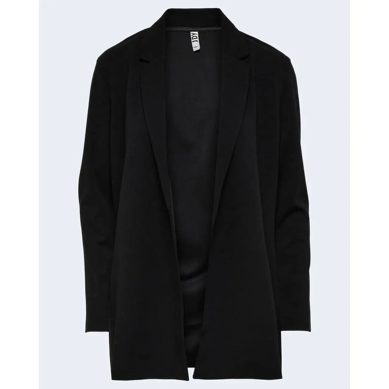 Jacqueline de yong women black blazer in polyester elastane with sleek minimalist design and structured shoulders