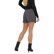 Pantalon gris pour femme Jacqueline de yong, en polyester élasthanne, coupe ajustée et poches latérales
