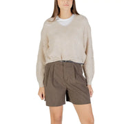 Women’s blue V-neck long-sleeve knit sweater from Jacqueline De Yong for women