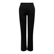 Pantalon noir tailleur Jacqueline de Yong pour femme, coupe droite, plis discrets, en polyester