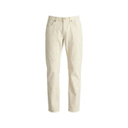 Pantalon chino beige à la coupe droite épurée et aux détails de couture discrets. Jeckerson pantalons pour hommes
