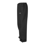 Karl kani men’s black plain trousers made of 100% cotton with elastic waistband and multiple pockets for durability