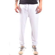 Blanc Karl Lagerfeld Pantalon de jogging pour homme avec un logo discret sur la cuisse, en tissu confortable