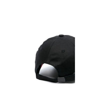 Casquette de baseball Kenzo pour homme, en coton noir avec calotte en tissu texturé et sangle réglable (vue de dos).